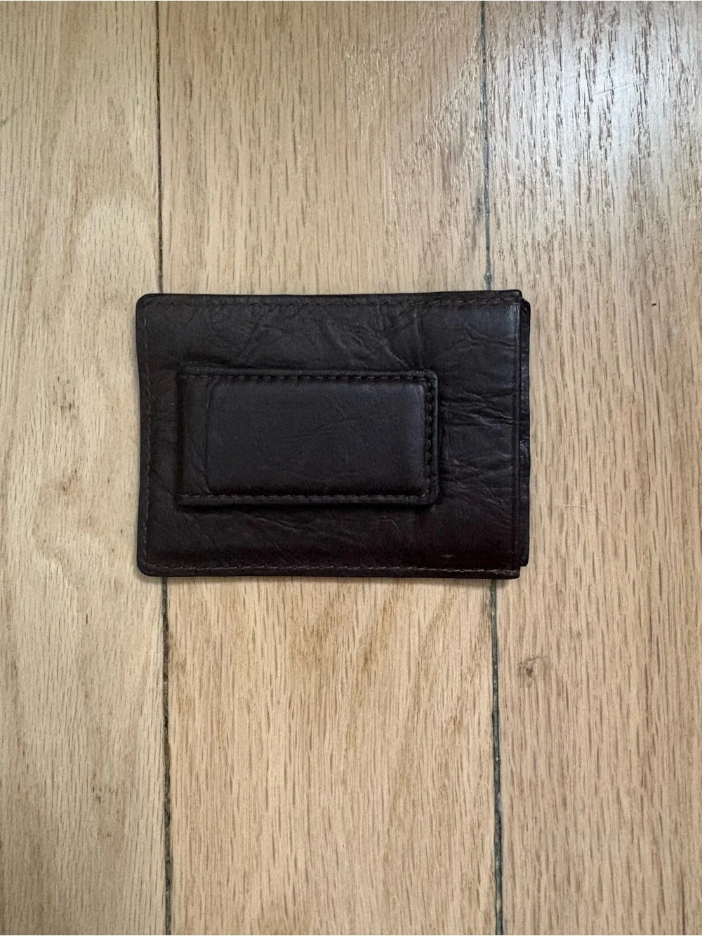 Fossil Men's Brown Leather Slim Card Holder